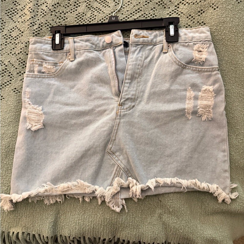 Forever 21 Light Blue Denim Skirt
